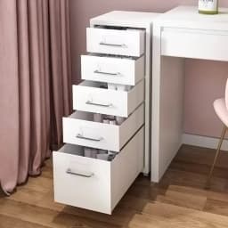 Office Metal Vertical File Cabinet with 5 Drawers on Wheels Storage Cabinet Bedroom Office Study Furniture