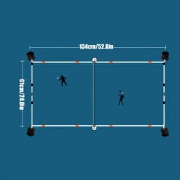 Badminton Court Boundary Lines Boundary Markers 240x528 Inch Court Training Marker Lines Equipment Tennis Accessories For Kids