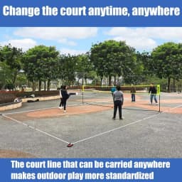 Badminton Court Boundary Lines Boundary Markers 240x528 Inch Court Training Marker Lines Equipment Tennis Accessories For Kids