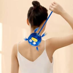 Manual Massage Hammer Cute Plush Massage Hammer Manual Massage Tool Soft Massage Stick Knock Massage Stick For Neck & Waist