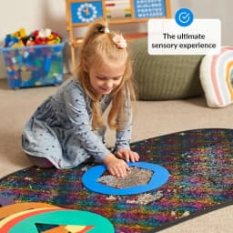 Sensory Wall Sequin Flip Fabric for Kids Reversible Sequin Fabric | Sensory Wall Panel