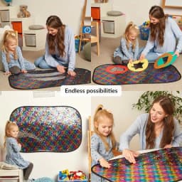Sensory Wall Sequin Flip Fabric for Kids Reversible Sequin Fabric | Sensory Wall Panel