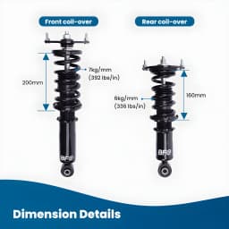 Complete Coilovers Shock & Springs Kit For Mazda Miata MX5 NA NB 1990-2005 Coilover Shock Absorber Strut