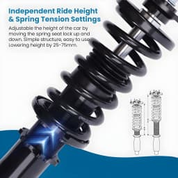 Complete Coilovers Shock & Springs Kit For Mazda Miata MX5 NA NB 1990-2005 Coilover Shock Absorber Strut