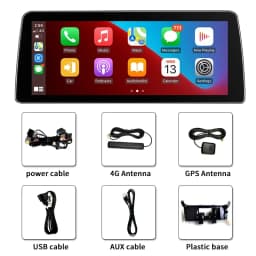 12.3" Carplay Android 13.0 8G+256G 8Core GPS Car radio Player Multimedia Stereo Wifi For BMW X5 E70 X6 E71 E72 CCC CIC 2007-2013