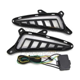 LED DRL Day Light for Toyota C-HR CHR 2017 2018 2019 Daytime Running Light Fog Lamp with Dynamic Sequential Turn Signal TYPE 7