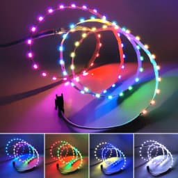 5m DC5V SK6812 4020 Side Emitting LED Strip Super Narrow 5mm 72leds/m IC Addressable Tltra Thin Light Rope Tape Non-waterproof
