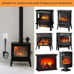 Metal Fireplace Ash Hollow Out Wood Stove Ash Sifter Charcoal Shovel Fireplace Tools Iron Coal Shovel for Wood Stove