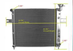 Aluminum Radiator + fan For JEEP GRAND CHEROKEE WJ/WG 4.7L V8 99 00 01 02 03 04 05 1999-2005 2000 2001 2002 2003 2004 2005