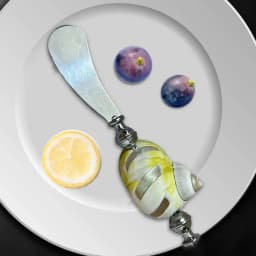 NEW Luxury Natural Conch Shell Dessert Fork, Stainless Steel Flatware, Spoon, Kitchen Utensils Set, Home Tableware