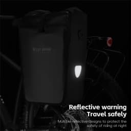 WEST BIKING Waterproof Bicycle Rear Bag 25L Large Capacity Luggage Rack Side Bag Expandable Cycling Travel Bag Men Shoulder Bag