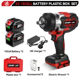 ONEVAN 2800N.M Brushless Electric Impact Wrench 1/2 Inch Cordless Torque Wrench Drill Power Tool For Makita 18V Battery Pin