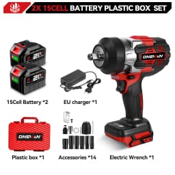 ONEVAN 2800N.M Brushless Electric Impact Wrench 1/2 Inch Cordless Torque Wrench Drill Power Tool For Makita 18V Battery Pin
