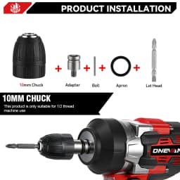 ONEVAN 2800N.M Brushless Electric Impact Wrench 1/2 Inch Cordless Torque Wrench Drill Power Tool For Makita 18V Battery Pin