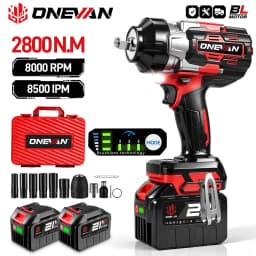 ONEVAN 2800N.M Brushless Electric Impact Wrench 1/2 Inch Cordless Torque Wrench Drill Power Tool For Makita 18V Battery Pin