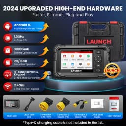 LAUNCH CRP129 HD Heavy Duty Truck Scanner,Full System Diesel Scan Tool with 7 Resets,DPF Force Regen & Reset,for 24V Heavy Truck
