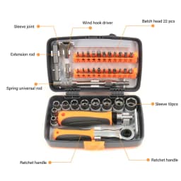 38 In 1 Multipurpose Screwdriver Bit Set Ratchet Cross Screwdriver Socket Wrench Set Household Wrenches Hand Labor Saving Tool