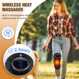 3 in 1 Heating Shoulder Massager Electric Knee Massage Blet Vibration Calf Heated Pad Hot Compress Joint Shoulder Steamer Device