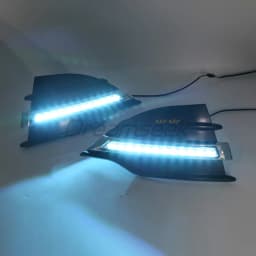 LED DRL Daytime Running Light For Ford Kuga / Escape 2013 2014 2015 2016 Fog Braking Driving Lamp With Turn Signal