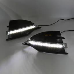 LED DRL Daytime Running Light For Ford Kuga / Escape 2013 2014 2015 2016 Fog Braking Driving Lamp With Turn Signal