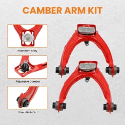 6pcs Adjustable Lower Control Arm + Rear Camber Kit for Honda Civic 1996-2000 EK3/EK4/EK5/EJ6/EJ7/EJ8/EJ9/EM1