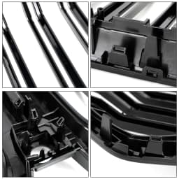 Artudatech Front Bumper Grille Grill Fit for BMW X6 G06 M50i 2020-2022 W/Camera Hole Black