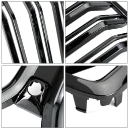 Artudatech Front Bumper Grille Grill Fit for BMW X6 G06 M50i 2020-2022 W/Camera Hole Black