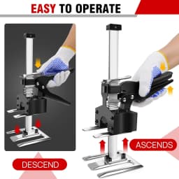 2PCS New Labor Saving Arm Board Jack Cabinet Lifter Height Locator Adjusting Lifter Multifunctional Hand Lifting Tool Max. 170kg