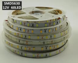 12V Led Strip Light 5630 5730 Waterproof Flexible Tape 5m 300led Cold White Warm White 3000k 6500k 8000k Red Green Blue Lamp