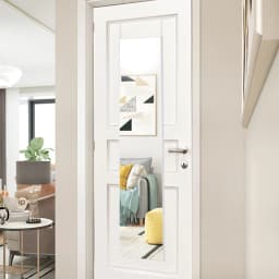 Metal Frame Over the Door Full Length Mirror on the wall,37cm W x 147cm H