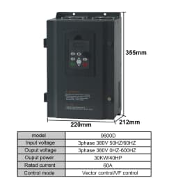 NFlixin VFD 37kw/45kw/55kw 3Ph 380V Output Frequency Converter Variable Frequency Drive
