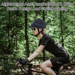 Windproof Cycling Hat Cooling Skull Hats Liner With Sun Visor Breathable Adjustable Sweat Absorbent Sun Baseball Caps For Motorc