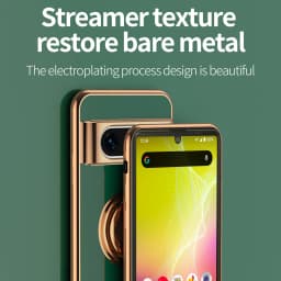 Flexbile Shockproof Plating Ring Holder Phone Case For Google Pixel 9 Pro XL 8A 8 Pro Cover Stand Back Shell Capa Funda Coque
