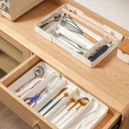 Drawer Organizer Kitchen Utensils Kitchen Silverware Drawer Organizer Multifunctional Utensil Tray For Kitchen Cutlery And