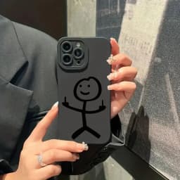 Cute Cartoon Matchman Matte Silicone Phone Case For iPhone 16 11 12 13 14 15 Pro Max XR XS X 7 8 Plus SE 2020 Soft Back Cover