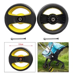 Trolley Wheel Pram Upgrade Parts Spare Parts Pushchair Repairing 2Pcs