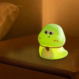 Night Light For Kids Room Cute Snake Touch Lamp Silicone Night Light Soft Nursery Bedside Lamp Rechargeable Reading Light For