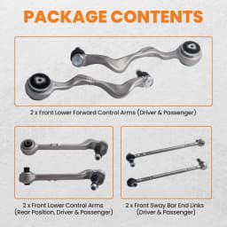 6pcs Front Suspension Control Arms + Drop Links For BMW 3 Series E90 E91 E92 E93