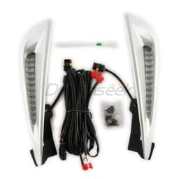 LED DRL Daytime Running Light for Toyota Prius XW50 2019-2022 Car Fog Light Dynamic Turn Signal Lamp Bezel Wires Front Driving