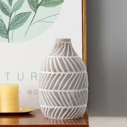【Lifeideas】Nordic Style Ceramic Round Vase in White