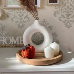 【Lifeideas】Nordic Style Ceramic Round Vase in White
