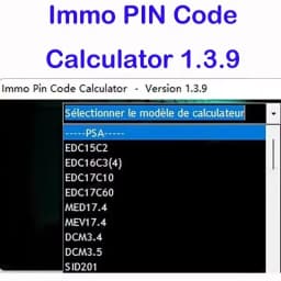 IMMO Pin Code Calculator V1.3.9 Repair equipment Diagnostic software Pin Code Calculator IMMO 1.3.9 obd2 scanner Code reader VC
