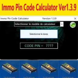 IMMO Pin Code Calculator V1.3.9 Repair equipment Diagnostic software Pin Code Calculator IMMO 1.3.9 obd2 scanner Code reader VC