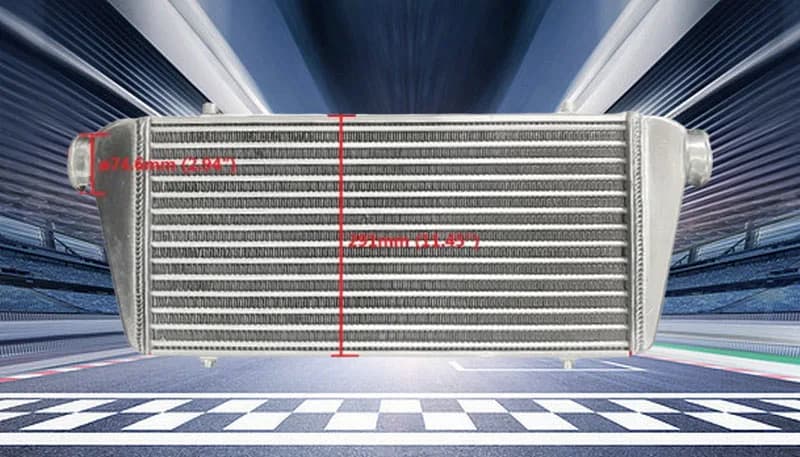 280 x 300 x 70mm ALUMINUM INTERCOOLER Tube and Fin 3" INLET/OUTLET FMIC TURBO