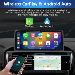 Bonroad Wireless CarPlay Android Auto For BMW 3 5 Series E60 E61 E62 E63 E90 E91 E92 Car Radio Multimedia Player Stereo GPS WIFI