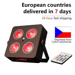 DMX LED 4x18W RGBWA UV 6IN1 Color Battery Wireless  Led Par Light Mini Battery Party Light 2.4G Wireless