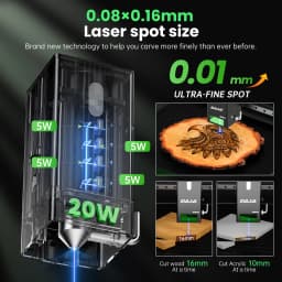 DAJA A8 Laser Cutter Engraver High precision Business Efficient Laser Engraving Machine for Metal Wood Acrylic Glass leather