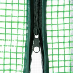 80 X 49 X 160cm Portable Mini Greenhouse with Zippered Door Storage Shelf Green