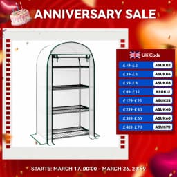 80 X 49 X 160cm Portable Mini Greenhouse with Zippered Door Storage Shelf Green