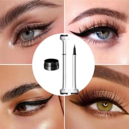 Bottom Lash Stamp Waterproof Bottom Eyelash Makeup Tool Stencil Sweatproof Lazy Lash Stamp with Ink Makeup tools for Women Girls